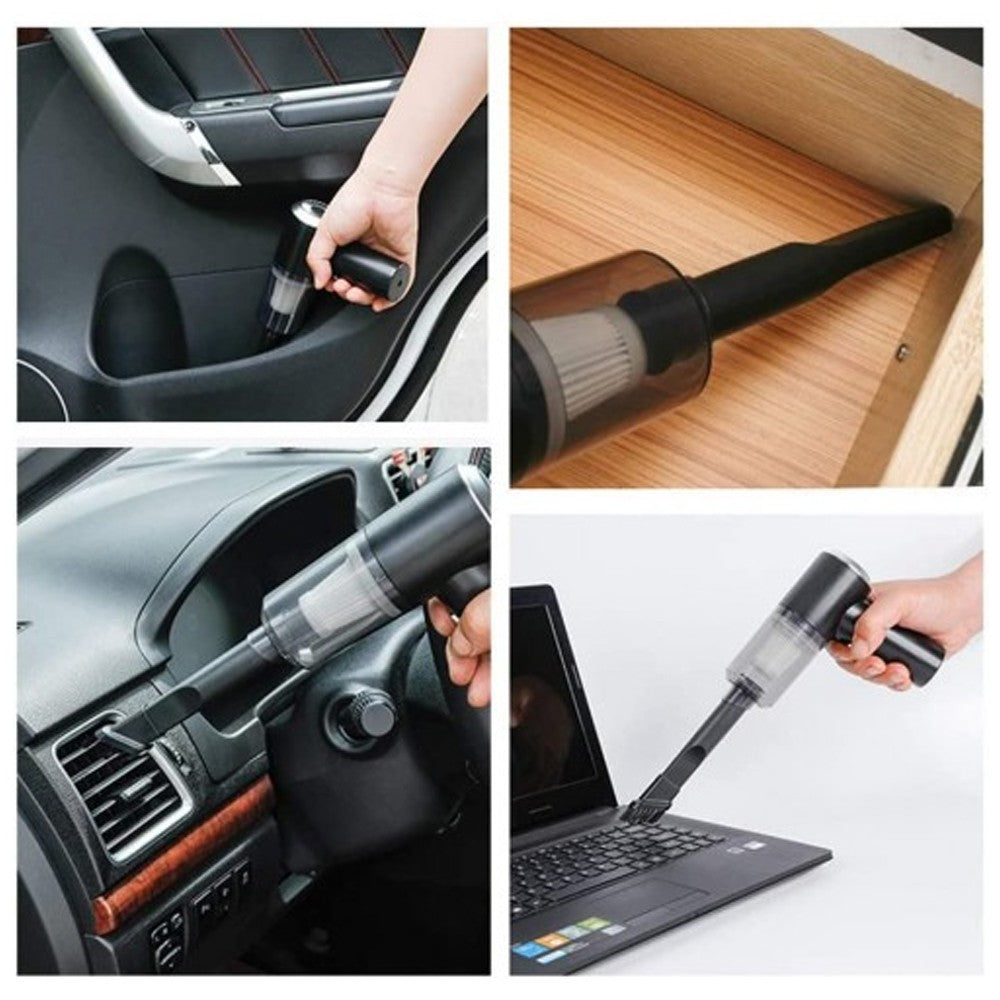 Car Vacuum Cleaner Usb Wireless Household Car Office Use Mini Portable Vacuum Sweeper Ashtray Nail Dust Cleaning Machine (Rechargeable)