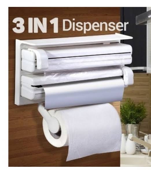 Wall Mount Tissue Paper Dispenser - Triple Paper Roll Dispenser Towel Holder