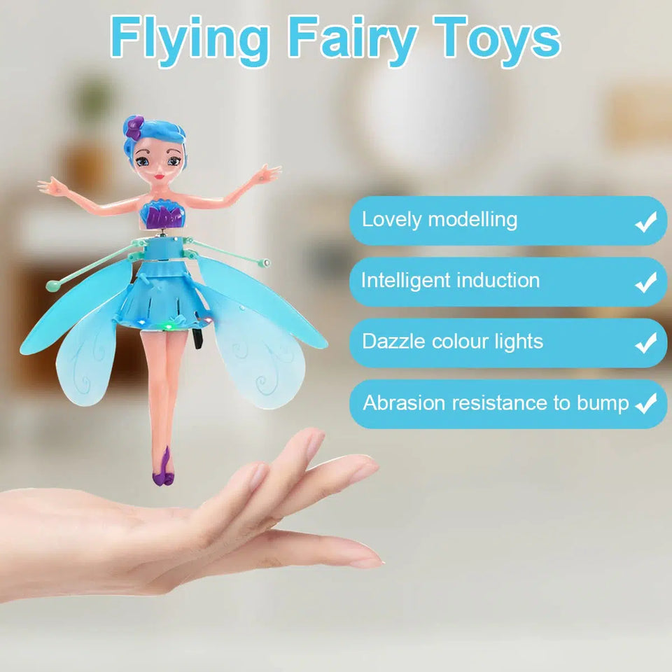 Magic Flying Fairy Princess Doll For Kids Usb Rechargeable Gesture Sensing Mini Flying Toy