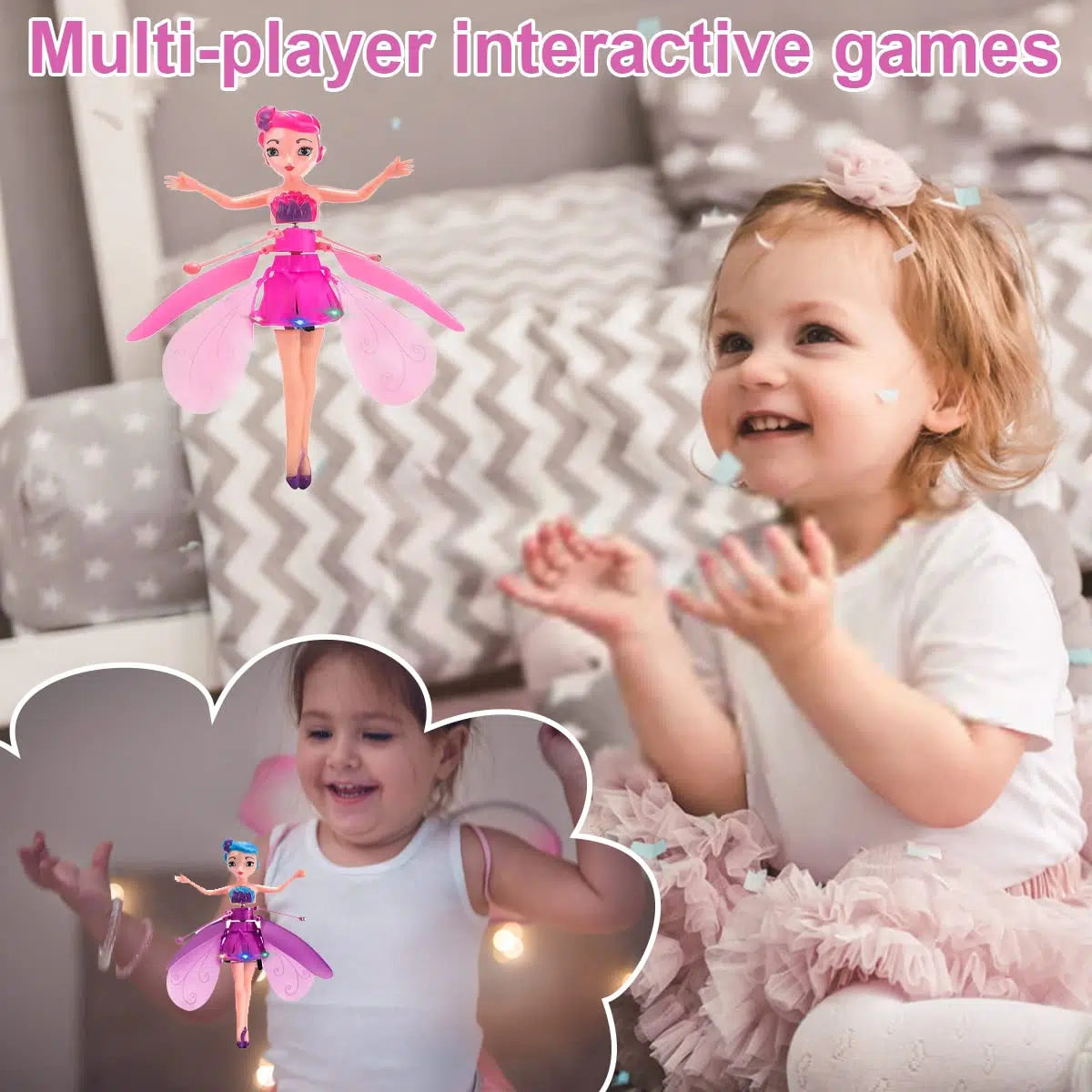 Magic Flying Fairy Princess Doll For Kids Usb Rechargeable Gesture Sensing Mini Flying Toy