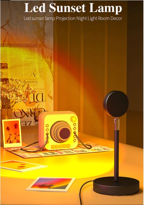 RGB 16 Color Remote Controlled Sunset Lamp