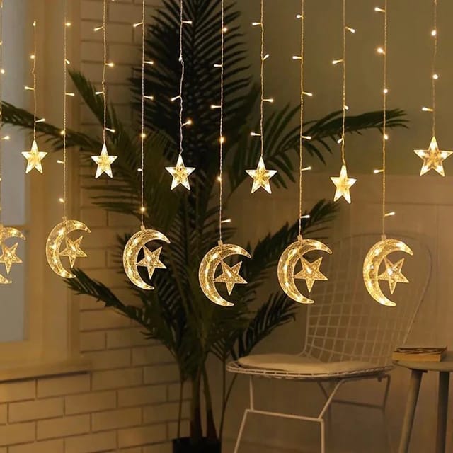 LED Star Curtain String Lights 3.5 Meters