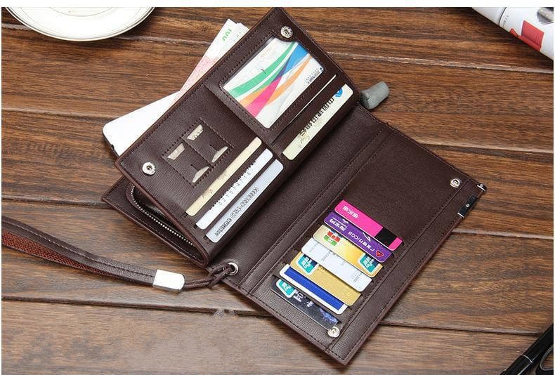 Baellerry Long Wallet/ Phone Pocket /Clutch Bag / Purse/ Card Holder (Random Colour)