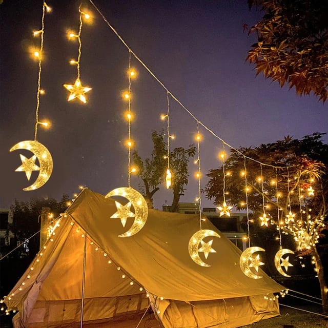 LED Star Curtain String Lights 3.5 Meters