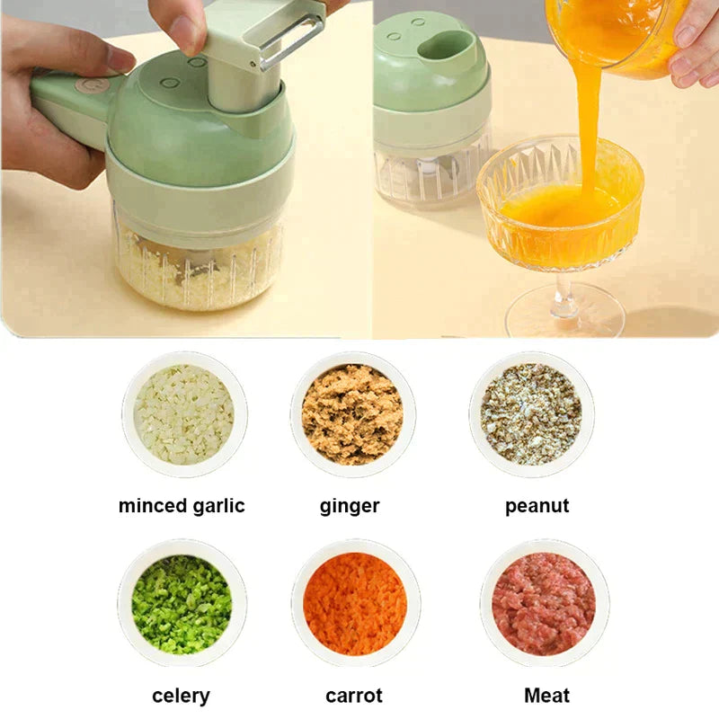 4 In 1 Rechargeable Vegetable Chopper