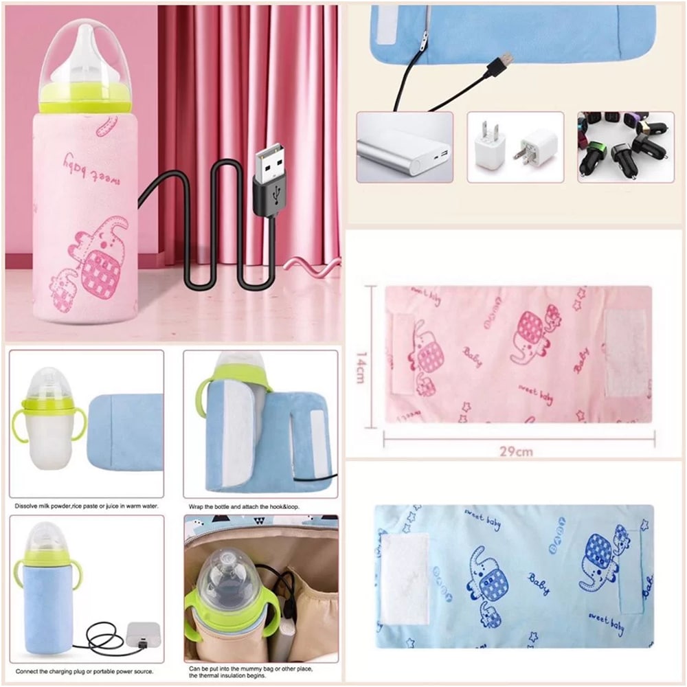 Portable Milk Warmer/ Feeder Bottle Warmer (Random Colour)