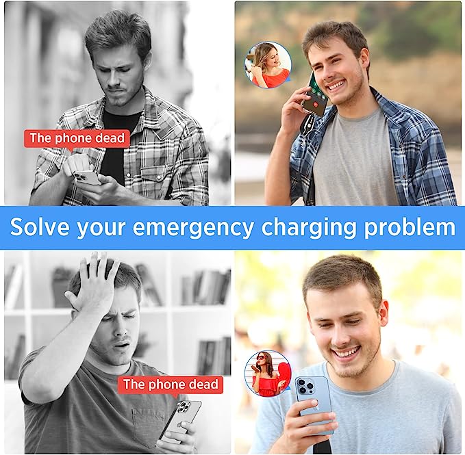 1500mAh Portable Mini Power Bank Emergency Charger Keychain for Android and IPhone