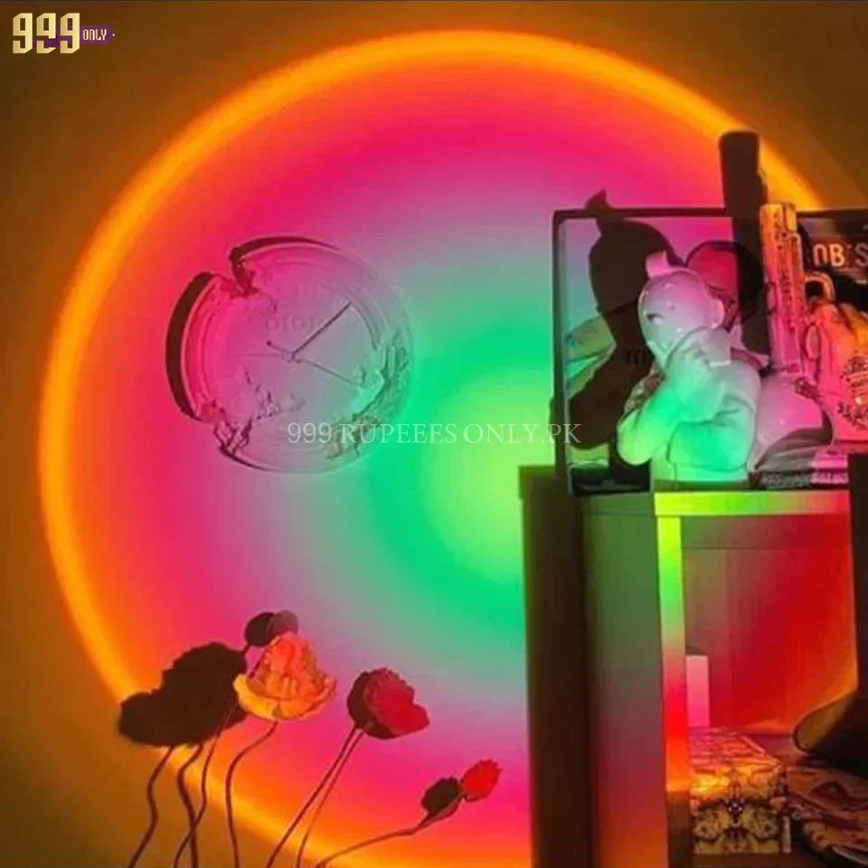 RGB 16 Color Remote Controlled Sunset Lamp