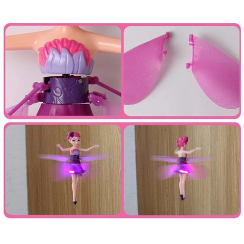 Magic Flying Fairy Princess Doll For Kids Usb Rechargeable Gesture Sensing Mini Flying Toy